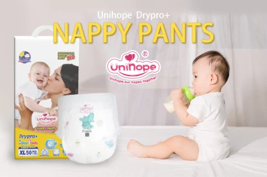 OEM Günstige Einweg-Babywindeln Babyhosen Pull UPS Hersteller Unihope Chichi Baby Kiddilove Encaier Mijuku Nanu Huggie Molfix Sleepy Bb Kitty Mello